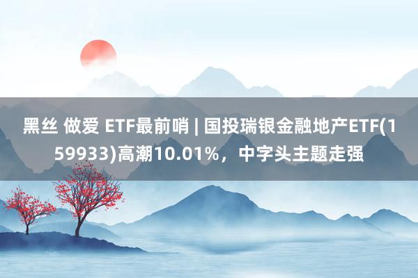 黑丝 做爱 ETF最前哨 | 国投瑞银金融地产ETF(159933)高潮10.01%，中字头主题走强