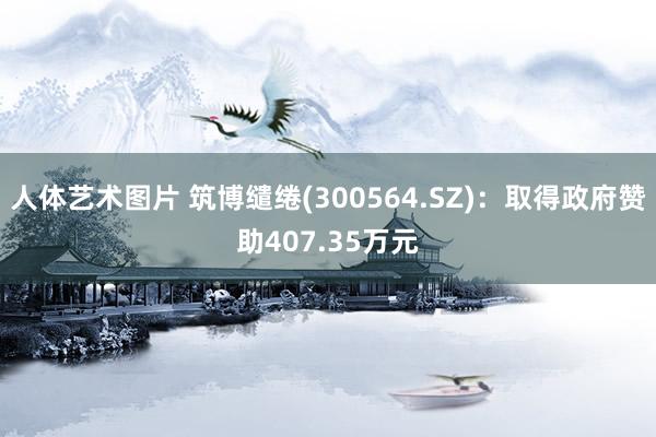 人体艺术图片 筑博缱绻(300564.SZ)：取得政府赞助407.35万元