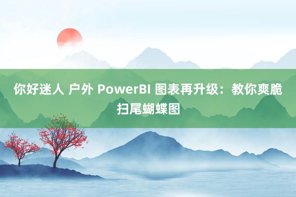 你好迷人 户外 PowerBI 图表再升级：教你爽脆扫尾蝴蝶图