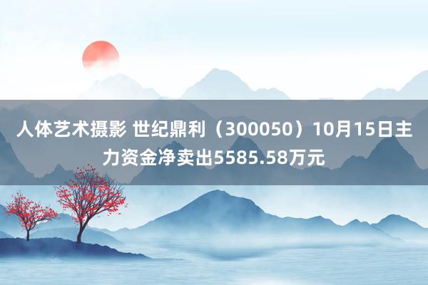 人体艺术摄影 世纪鼎利（300050）10月15日主力资金净卖出5585.58万元