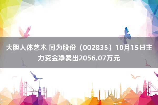 大胆人体艺术 同为股份（002835）10月15日主力资金净卖出2056.07万元