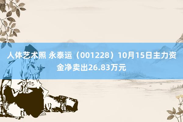 人体艺术照 永泰运（001228）10月15日主力资金净卖出26.83万元