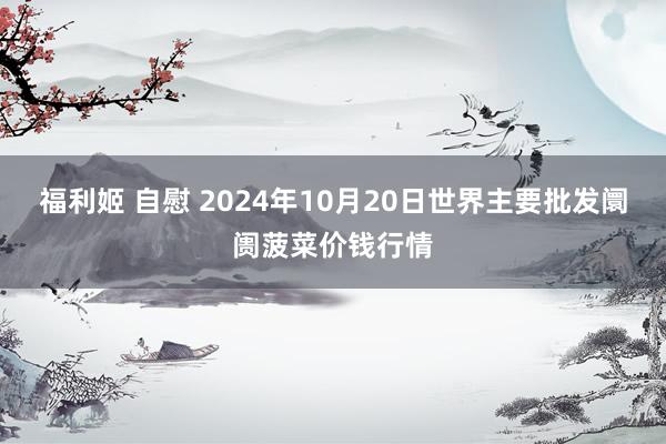 福利姬 自慰 2024年10月20日世界主要批发阛阓菠菜价钱行情