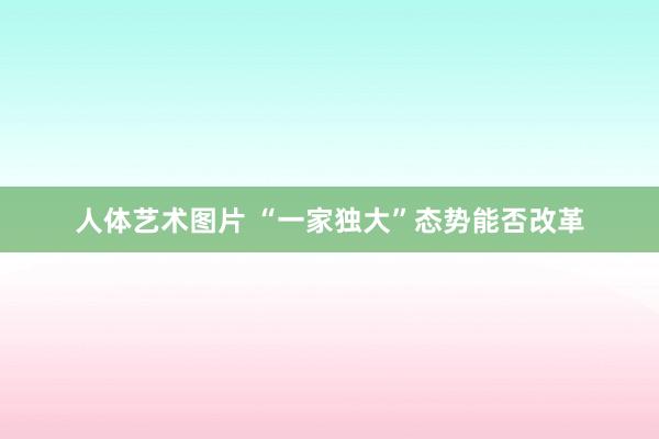 人体艺术图片 “一家独大”态势能否改革