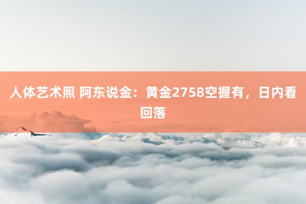 人体艺术照 阿东说金：黄金2758空握有，日内看回落