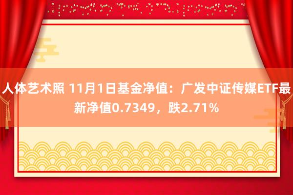 人体艺术照 11月1日基金净值：广发中证传媒ETF最新净值0.7349，跌2.71%