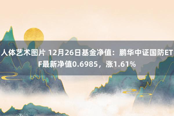 人体艺术图片 12月26日基金净值：鹏华中证国防ETF最新净值0.6985，涨1.61%