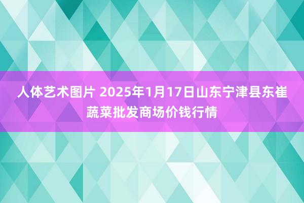 人体艺术图片 2025年1月17日山东宁津县东崔蔬菜批发商场价钱行情